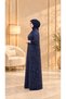 Women's Plus-Size Glittery Paneled Dress - 4