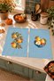 Pear Orchard: Pears and Branches Soft Blue Patterned Fall Decorative 2-Piece Kitchen Towel Set, 35x55 cm - 6
