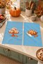 Cinnamon Bakery Pastries and Cakes Light Blue Patterned Digitally Printed 2-Piece Kitchen Towel Set 35x55 - 3