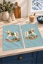 Mint Rocking Horse Water Green Patterned Digitally Printed 2-Piece Kitchen Towel Set 35x55 - 4