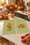 Sunflower Vase: Decorative 2-Piece Kitchen Towel Set with Sunflower and Vase Design in Lime Green, 35x55 cm - 5