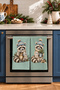 Sage Raccoon Raccoon and Scarf Aquamarine-Patterned New Year's Decorative 2-Piece Kitchen Towel Set, 35x55 cm - 2