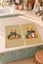 Honey Toy Bear Plush Teddy Bear and Package: Mustard Yellow Patterned New Year's 2-Piece Kitchen Towel Set, 35x55 - 8