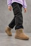 GT-3367 Anatomical Sole, Cold-Resistant, Everyday Use, Brown Suede Girls' Outdoor Boots