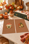 Woodland Cottage Home and Lantern Caramel-Patterned Decorative 2-Piece Kitchen Towel Set, 35x55 cm - 5