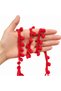 Ribbon Pom-Pom, 22.5 Meters, 1.1 cm, Edge Trim, Decoration, Sewing, Hobby Accessory, Red - 4