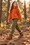 FY-1399 Anatomical Sole, Everyday Use, Brown Suede Girls' Outdoor Boots
