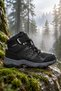 GT-2354 Anatomical Water-Resistant Black Mesh Boys' Outdoor Boots