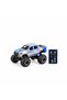 1:64 Scale Mini RC Monster Truck Toy, 2.4GHz Remote Control Off Road Pickup Racing Car with Big Wheels, Silver Mini Rally Truck with Transparent Storage Case for Kids Ages 6+ - 4