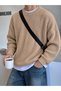Basic Men’s Crew Neck Relaxed-Fit Knit Sweater ZS-05 - 2