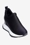 Women's Stretch Sneakers with Hidden Heels and Thick Soles by Tulea, Black - 4