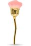 Vegan & Cruelty-Free - Nail Art Powder Dust Removal Brush - Soft Bristles for Acrylic Powders, Glitters & Dips - Manicure Tool - Home & Salon Use | Gold Orange, Rose Brush