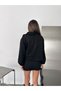 Women's Suede Double-Breasted Wrap Neckline Blazer with Side-Tie and Buckled Details - 7