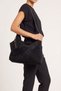 GRANDY Black Suede Genuine Leather Women's Shoulder Bag - 3
