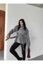 MOCK NECK CASHMERE METLON COAT - 4