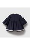 Fisto: Girl's Elegant Dress with a Detailed Collar Detail, Puffed Sleeves, Cotton Lining, and Tulle Skirt - 3