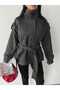MOCK NECK CASHMERE METLON COAT