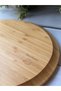 Bamboo Penne Round Serving Plates, Set of 6, 25 cm - 5