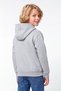 Boys' 3-Ply Winter Solid-Color Hooded Sweatshirt with Kangaroo Pocket - 4