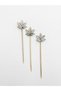 Long Silver Leaf-Shaped Toothpicks, 10 Pieces, 16 CM - 3