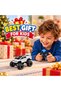 1:64 Scale Mini RC Monster Truck Toy, 2.4GHz Remote Control Off Road Pickup Racing Car with Big Wheels, Silver Futuristic Mini Rally Truck with Transparent Storage Case for Kids Ages 6+ - 5
