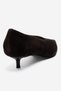 VELOUR Brown Suede Genuine Leather Women's Low-Heel Heeled Shoes - 7