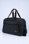 VT-012 Linen Unisex 3-Compartment Hand- and Shoulder-Carry Daily Travel, Gym, Fitness, and Sports Bag BLACK - 4