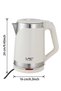 Double Wall Cool Touch Electric Kettle, Fast Boil 304 Stainless Steel Kettle, Auto Shut Off Dry Burn Protection Water Boiler - 2