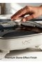 All-in-One Electric Cooker, Large Capacity Nonstick Electric Frying Pan, Thermostat Control Multi Cooker, Ideal for Shabu Shabu, Stir Fry and Braised Food for Family - 4