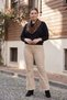Women's Plus-Size Blouse with Leopard-Print Scarf and Truvakar Sleeves - 5