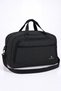 VT-012 Linen Unisex 3-Compartment Hand- and Shoulder-Carry Daily Travel, Gym, Fitness, and Sports Bag BLACK - 7