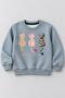 Girls' 2-Pack Winter Sweatshirt with Cat Print and Embroidery - 4