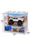 1:64 Scale Mini RC Monster Truck Toy, 2.4GHz Remote Control Off Road Pickup Racing Car with Big Wheels, Silver Futuristic Mini Rally Truck with Transparent Storage Case for Kids Ages 6+ - 4