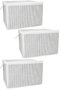 (3 Pcs) Gray Striped Zippered Mini Size Bag Pillow-Sweater-Clothing Organizer 45*40*30 cm