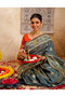 Women's Silk Woven Paithani Festival Saree with Rich Zari Pallu, Fall & Pico Stitched, and Unstitched Blouse Piece - 2