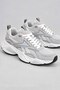 Men's Sneakers, White and Gray, for Everyday Use, Sneakers with a Thick Sole - 3