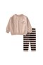 Lightweight Transitional T-Shirt Set with Leggings, Ages 1–7, Beige