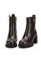 1955 brown genuine leather women's boots - 2