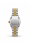 Crest Line Silver, Gold, and Green Dual-Time Wristwatch - 3