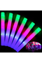 Led Lighted (6 Pieces) 3-Mode Rubber Lighted Sponge Party Stick - 46 cm - 3