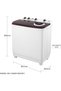 10 KG Top Load Semi-Automatic Washing Machine (White), with Lint Filter, Spin-Dry, Model -GSWM10KCDX1 - 2