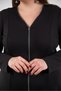 Women's Plus-Size Blouse with Zip Detail - 6