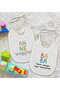 BK Kids White Baby Bib Set of 2 with Mom and Dad Designs - 4 en126872 - 2