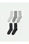 Lcw Dream Gray Patterned Women's Socks 5-Pack