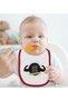 BK Kids "My Uncle Takes Care of Everything" Red Baby Bib with Design - 1 - 2