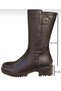 Genuine Leather Women's Ankle Boots 1950843K Brown - 3