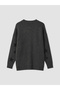 Lcw modest anthracite crew neck star patterned women's knitwear tunic - 7