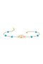 18Kt Gold Eye Bracelet with Turquoise Stones B1YK250
