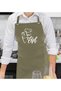 Professional Chef-Designed Khaki Green Kitchen Apron, Cook's Apron, Chef's Apron, Home Use en131357