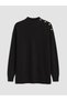 Lcw Modest Black Half Turtleneck Women's Knitwear Tunic - 5